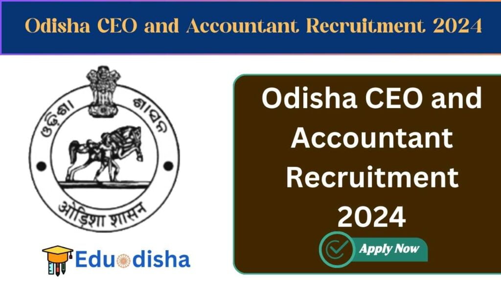 Odisha CEO and Accountant Recruitment 2024