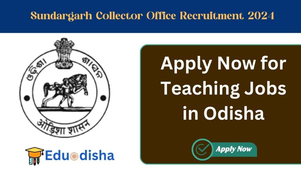 Sundargarh Collector Office Recruitment 2024